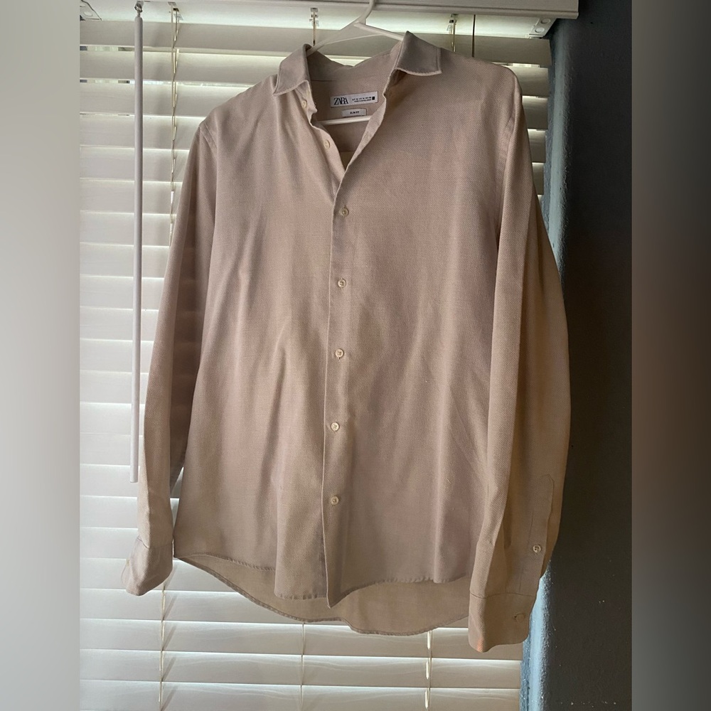 Zara linen dress shirt